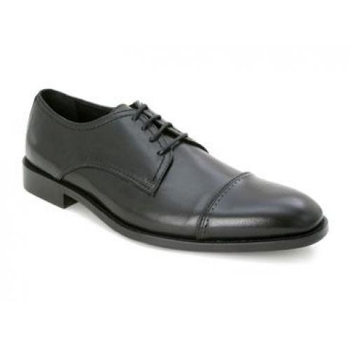 Bacco Bucci "Kayler" Black Genuine Super Soft & Supple Italian Calfskin Shoes